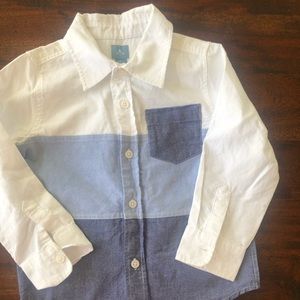 Baby Gap button down white & Denim shirt